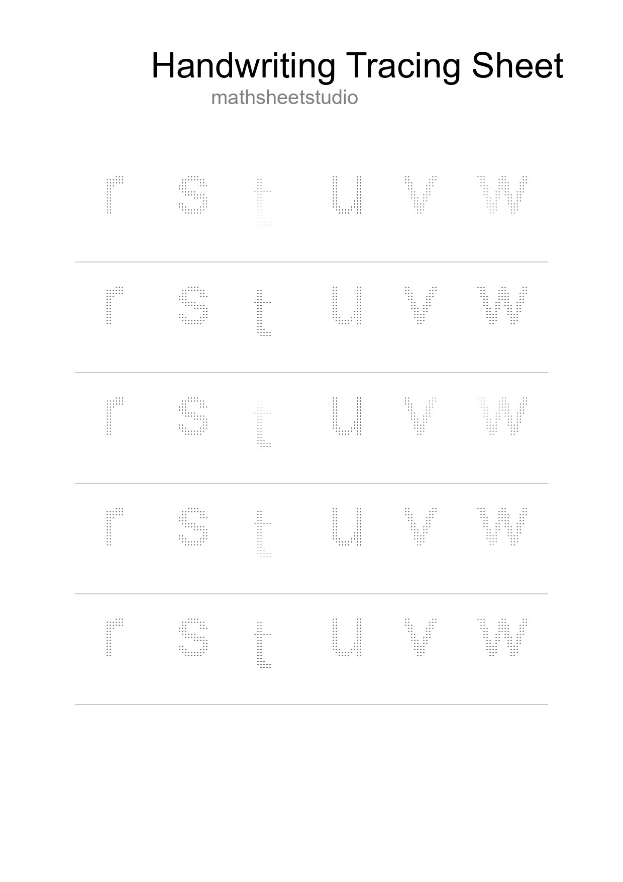 Printable Tracing Worksheet For Kids - Part 197